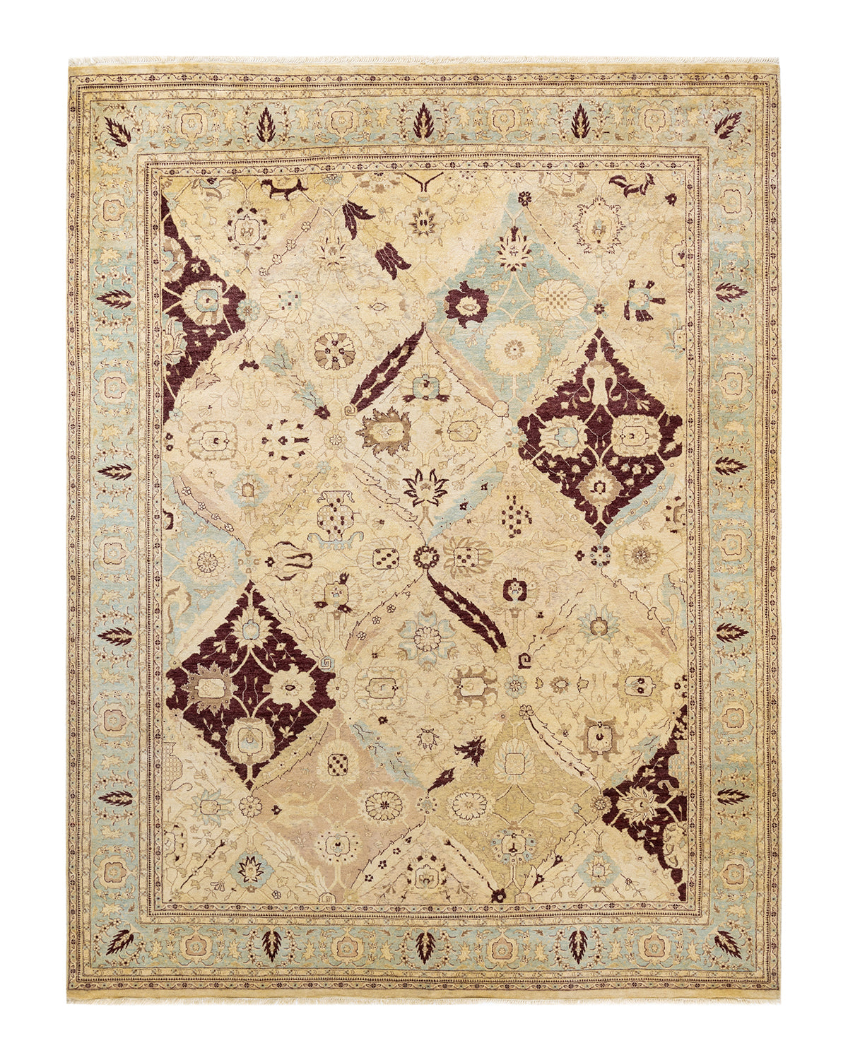 Mogul, One-of-a-Kind Hand-Knotted Area Rug - Ivory, 7' 10" x 10' 4"