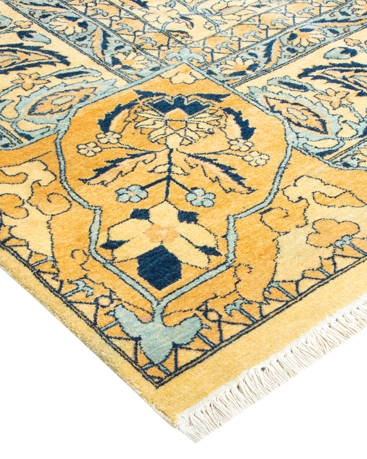 Mogul, One-of-a-Kind Hand-Knotted Area Rug - Yellow, 8' 0" x 10' 1"