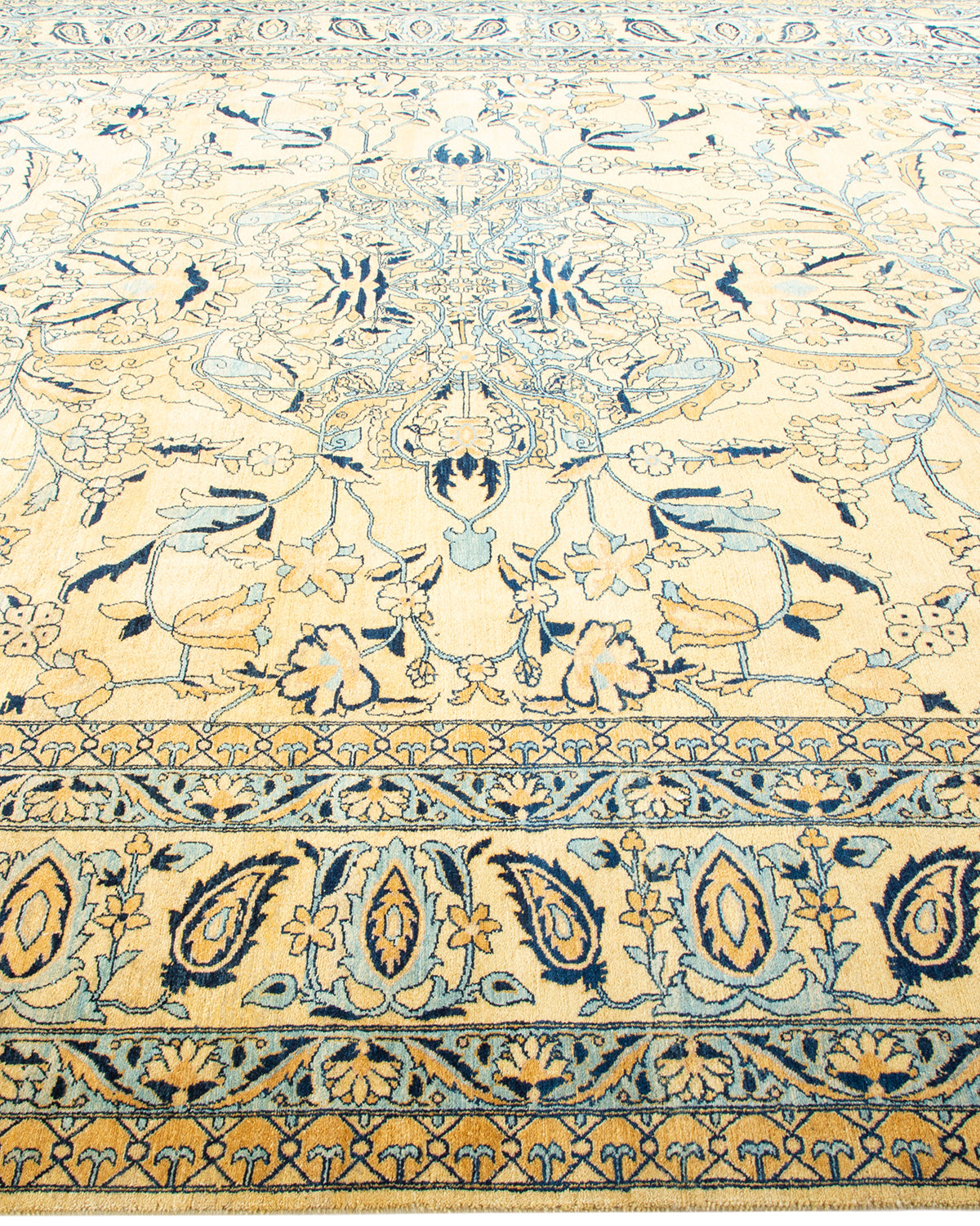 Mogul, One-of-a-Kind Hand-Knotted Area Rug - Yellow, 8' 0" x 10' 1"