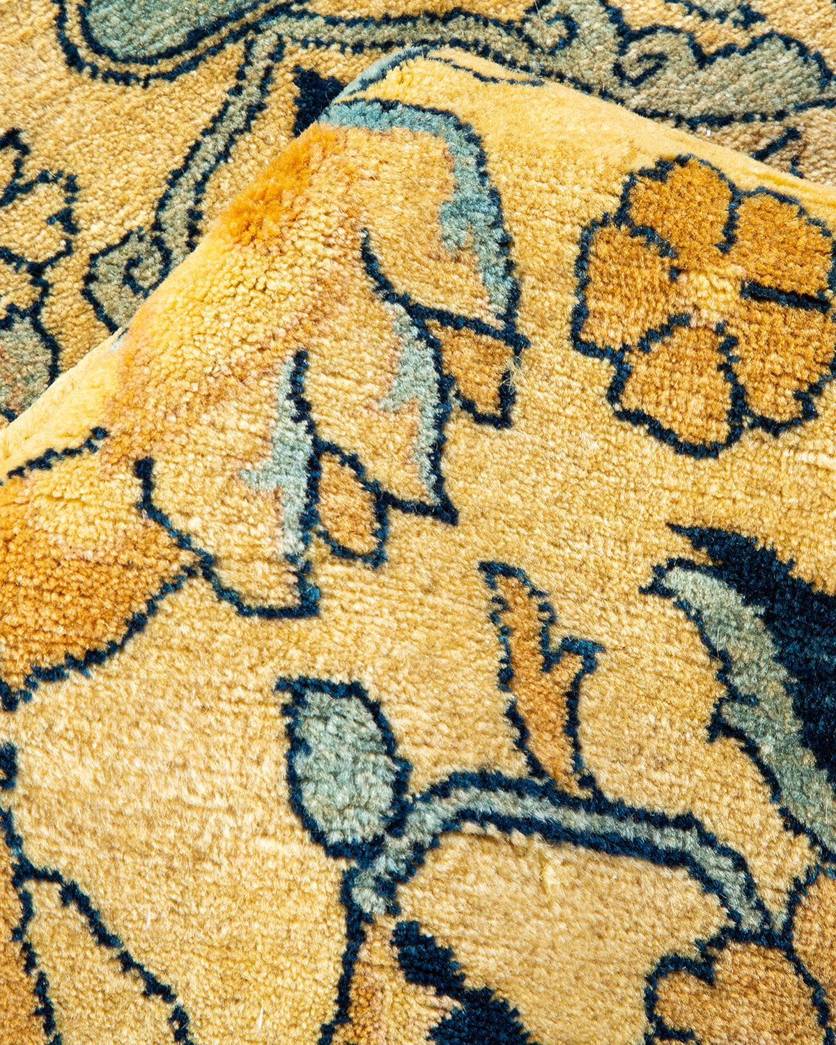 Mogul, One-of-a-Kind Hand-Knotted Area Rug - Yellow, 8' 0" x 10' 1"