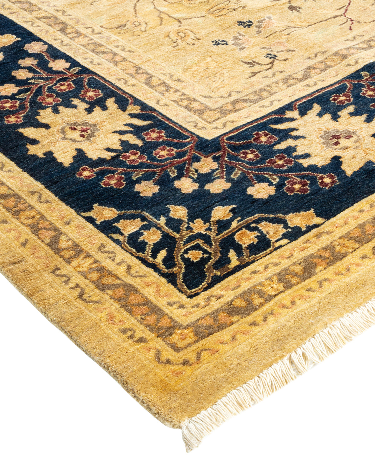 Mogul, One-of-a-Kind Hand-Knotted Area Rug - Yellow, 8' 0" x 10' 4"