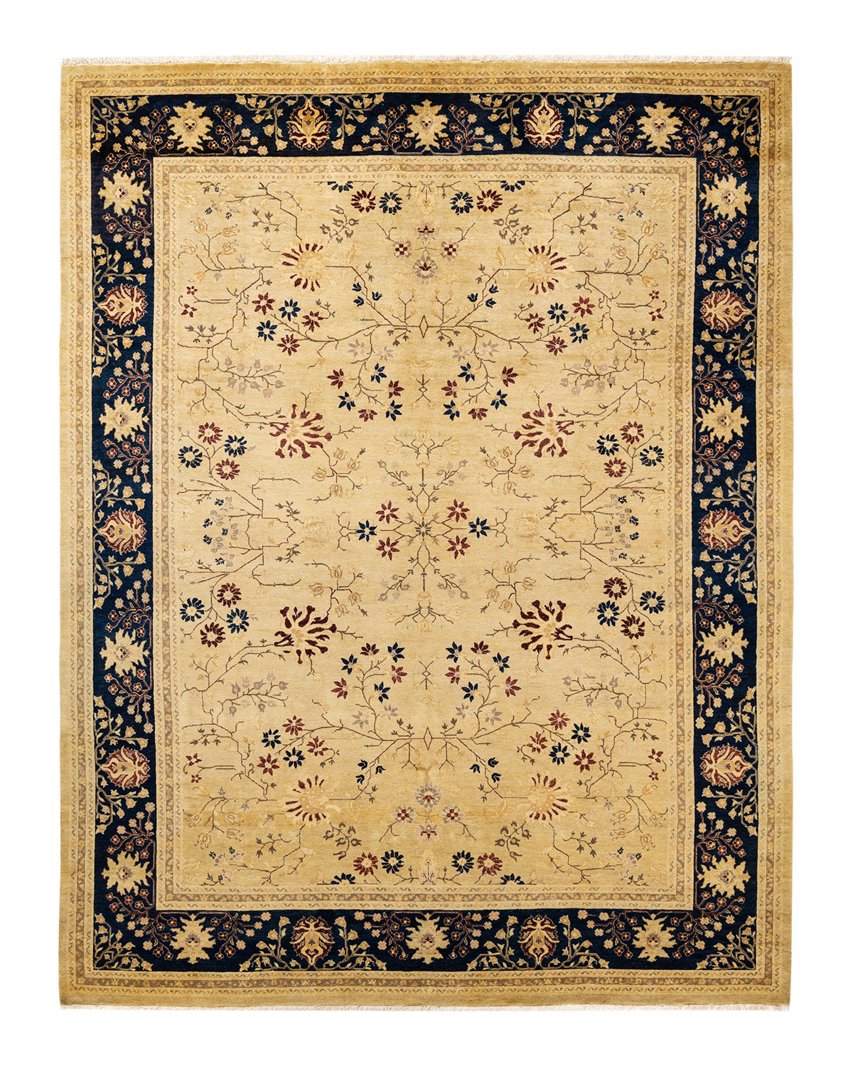 Mogul, One-of-a-Kind Hand-Knotted Area Rug - Yellow, 8' 0" x 10' 4"
