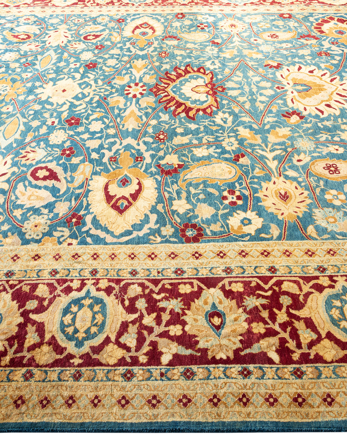 Mogul, One-of-a-Kind Hand-Knotted Area Rug - Blue, 8' 1" x 10' 2"
