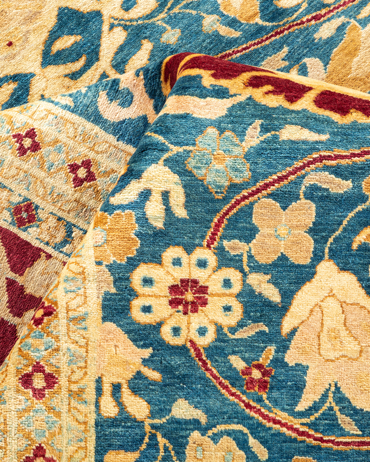 Mogul, One-of-a-Kind Hand-Knotted Area Rug - Blue, 8' 1" x 10' 2"