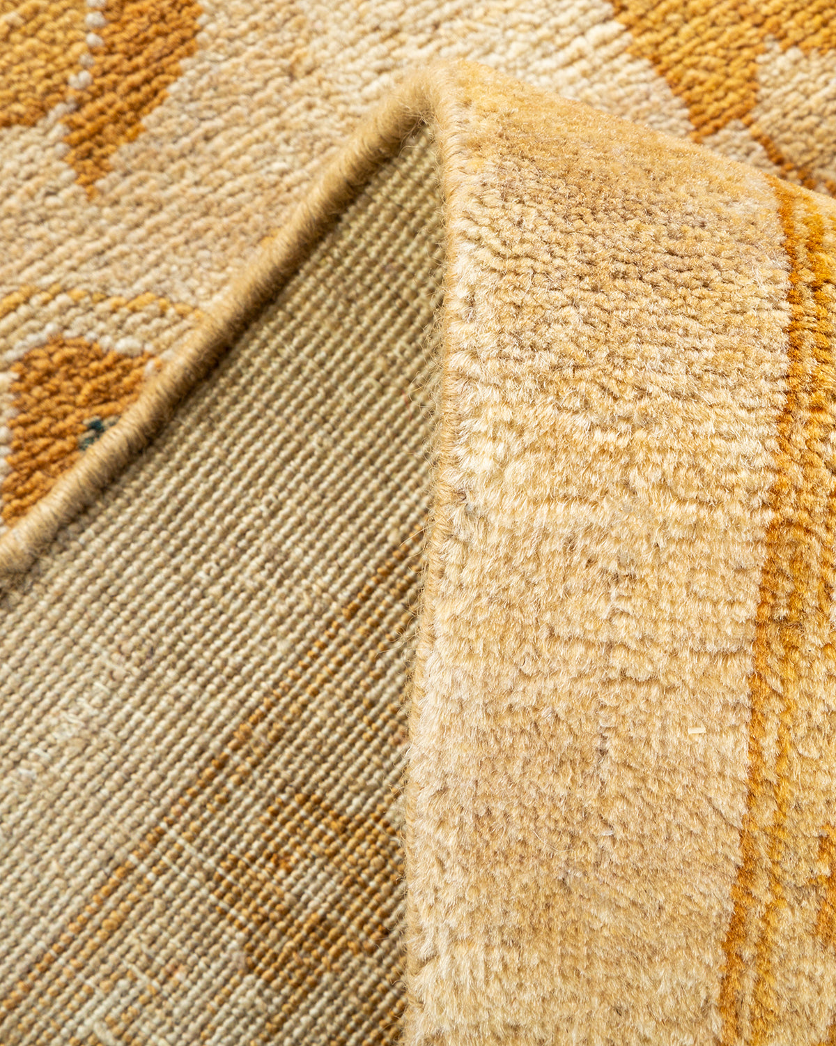 Mogul, One-of-a-Kind Hand-Knotted Area Rug - Yellow, 9' 4" x 11' 8"