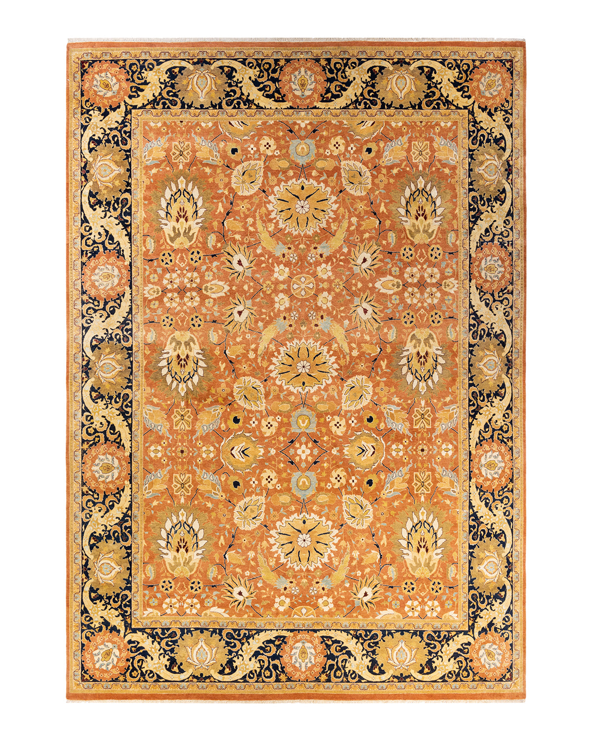 Mogul, One-of-a-Kind Hand-Knotted Area Rug - Brown, 8' 10" x 12' 6"