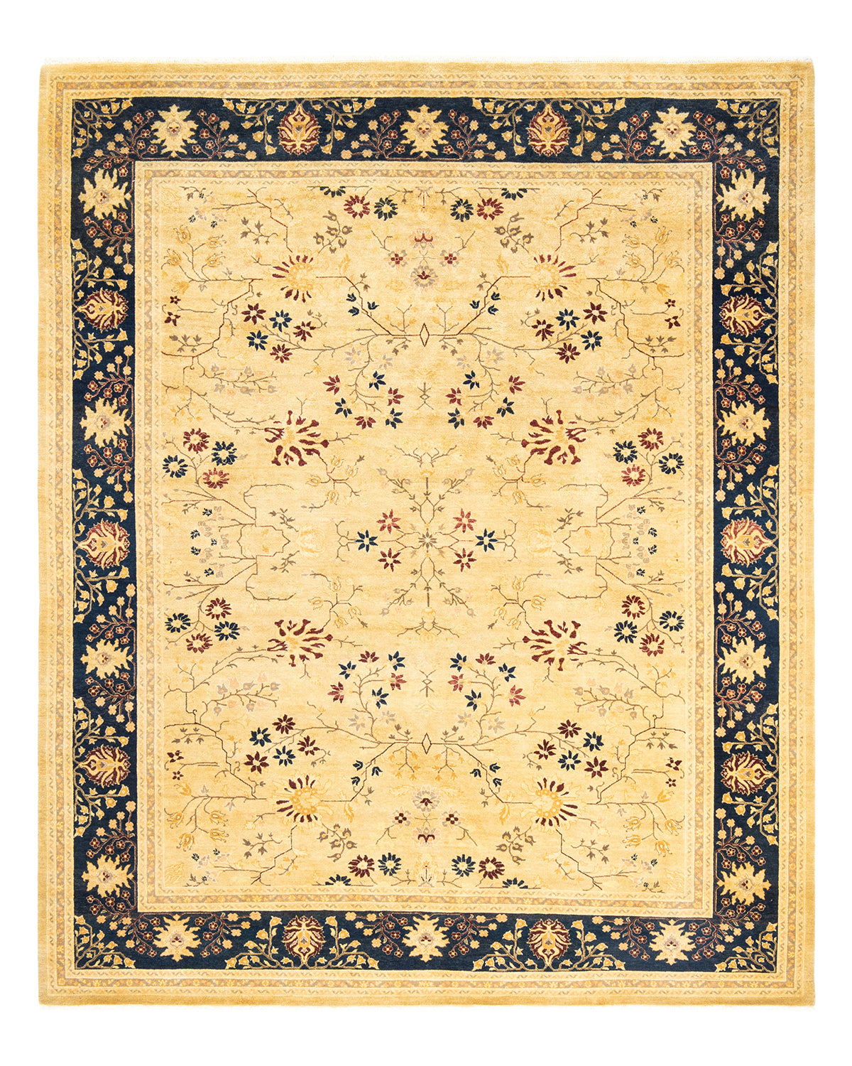 Mogul, One-of-a-Kind Hand-Knotted Area Rug - Ivory, 8' 2" x 9' 10"