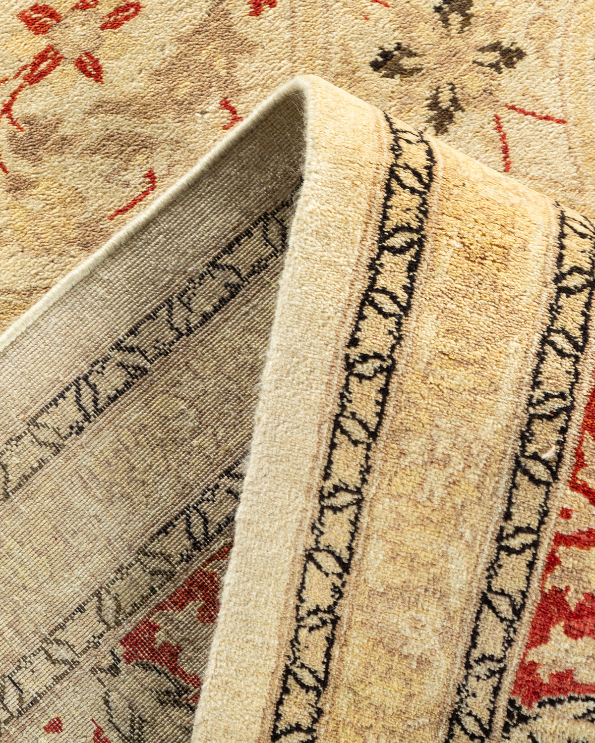 Mogul, One-of-a-Kind Hand-Knotted Area Rug - Ivory, 8' 1" x 9' 10"