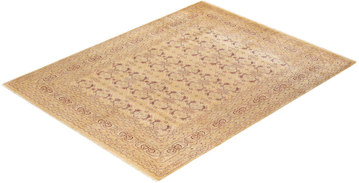 Mogul, One-of-a-Kind Hand-Knotted Area Rug - Yellow, 8' 1" x 10' 2"