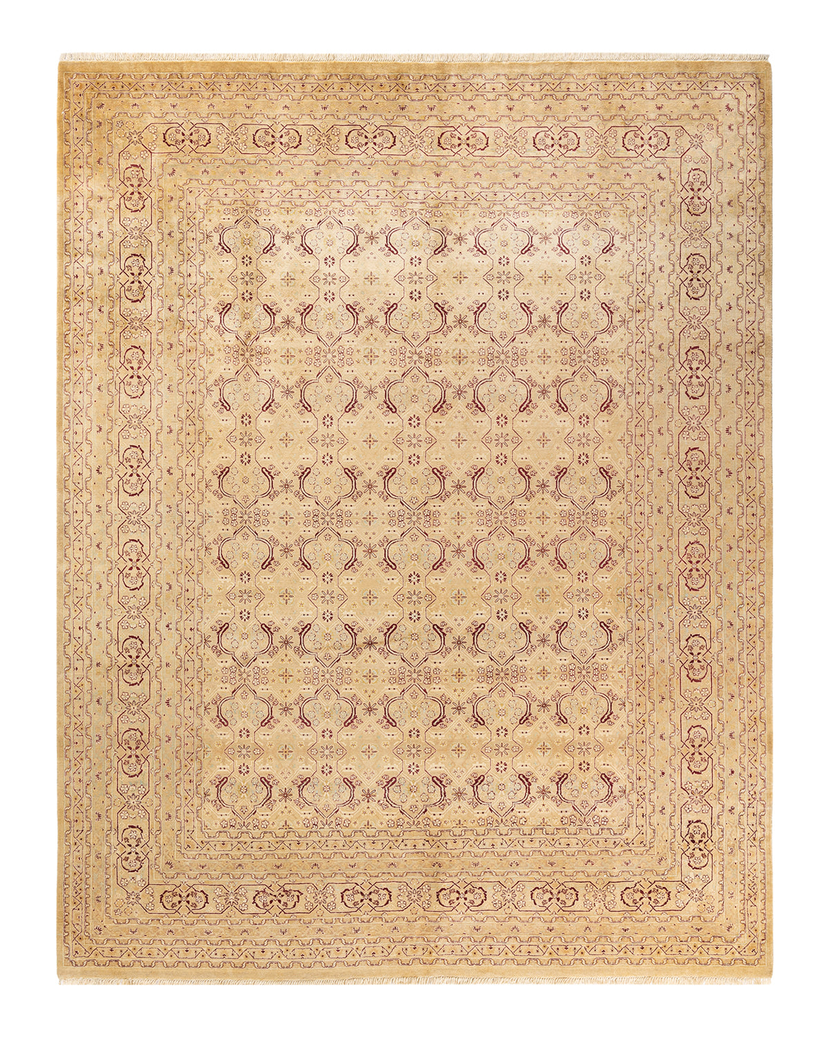 Mogul, One-of-a-Kind Hand-Knotted Area Rug - Yellow, 8' 1" x 10' 2"