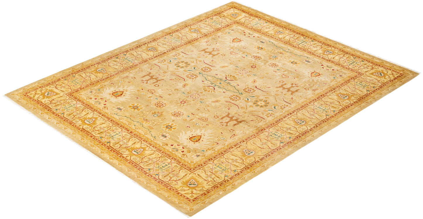 Mogul, One-of-a-Kind Hand-Knotted Area Rug - Yellow, 8' 2" x 9' 10"