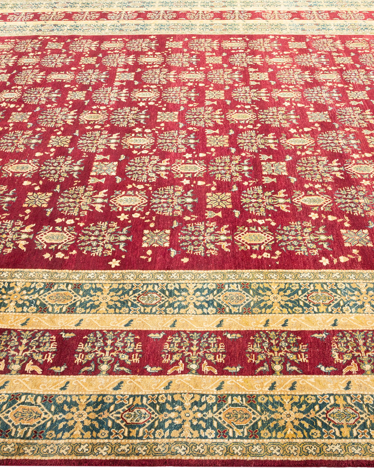 Mogul, One-of-a-Kind Hand-Knotted Area Rug - Red, 8' 0" x 10' 7"