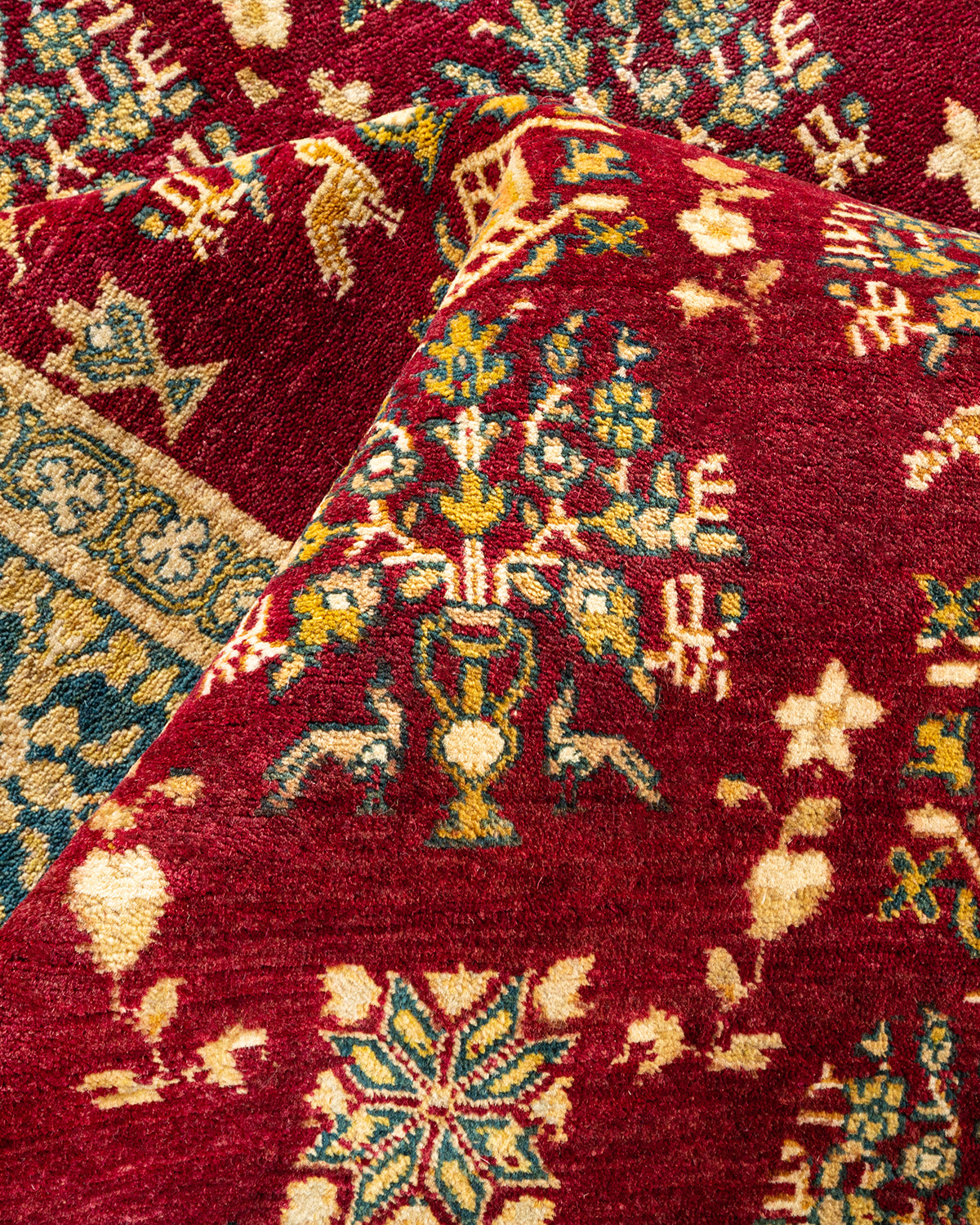 Mogul, One-of-a-Kind Hand-Knotted Area Rug - Red, 8' 0" x 10' 7"