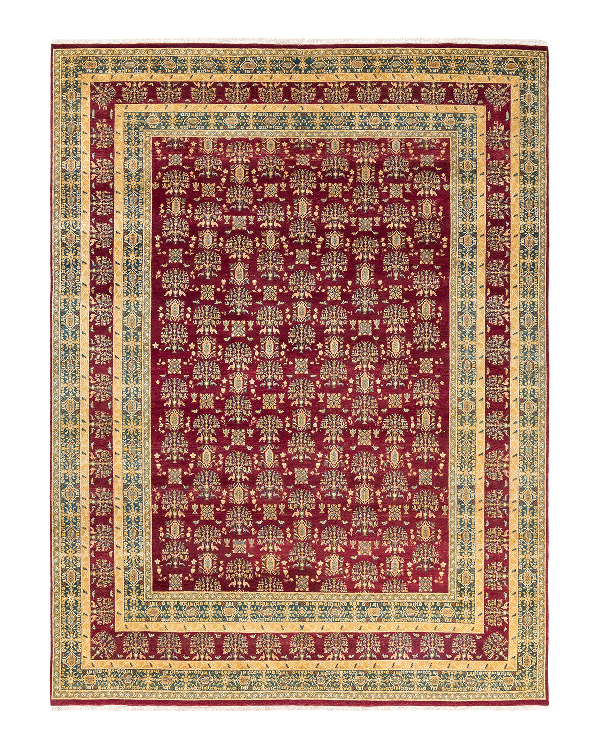 Mogul, One-of-a-Kind Hand-Knotted Area Rug - Red, 8' 0" x 10' 7"