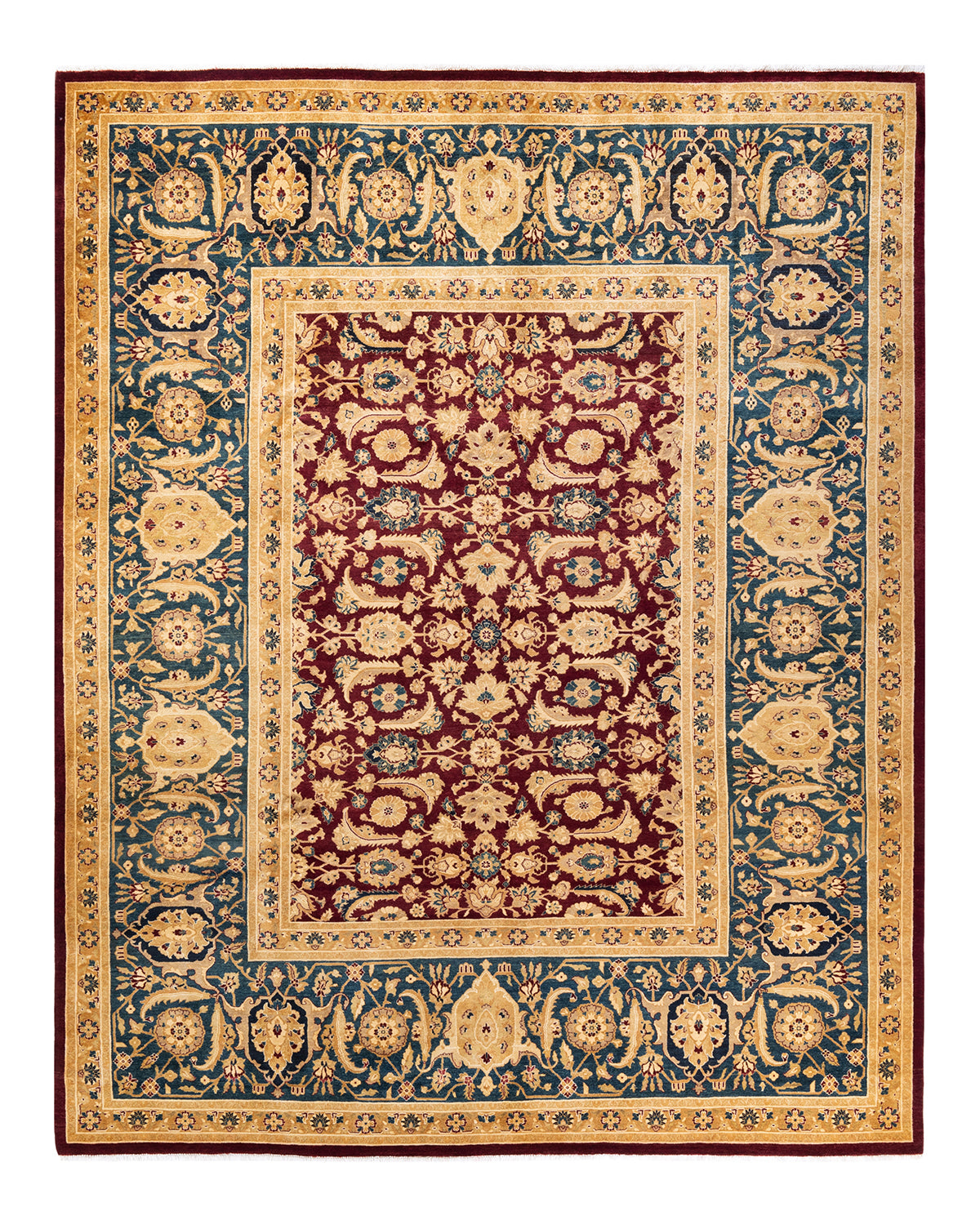 Mogul, One-of-a-Kind Hand-Knotted Area Rug - Red, 8' 2" x 10' 3"