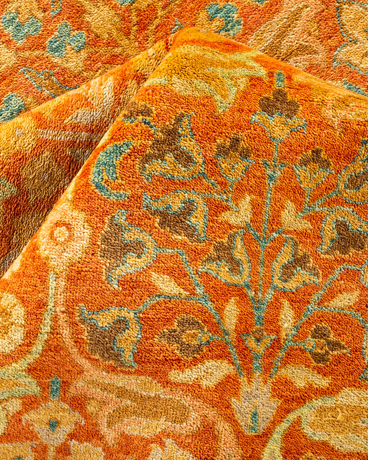 Mogul, One-of-a-Kind Hand-Knotted Area Rug - Orange, 8' 3" x 10' 1"