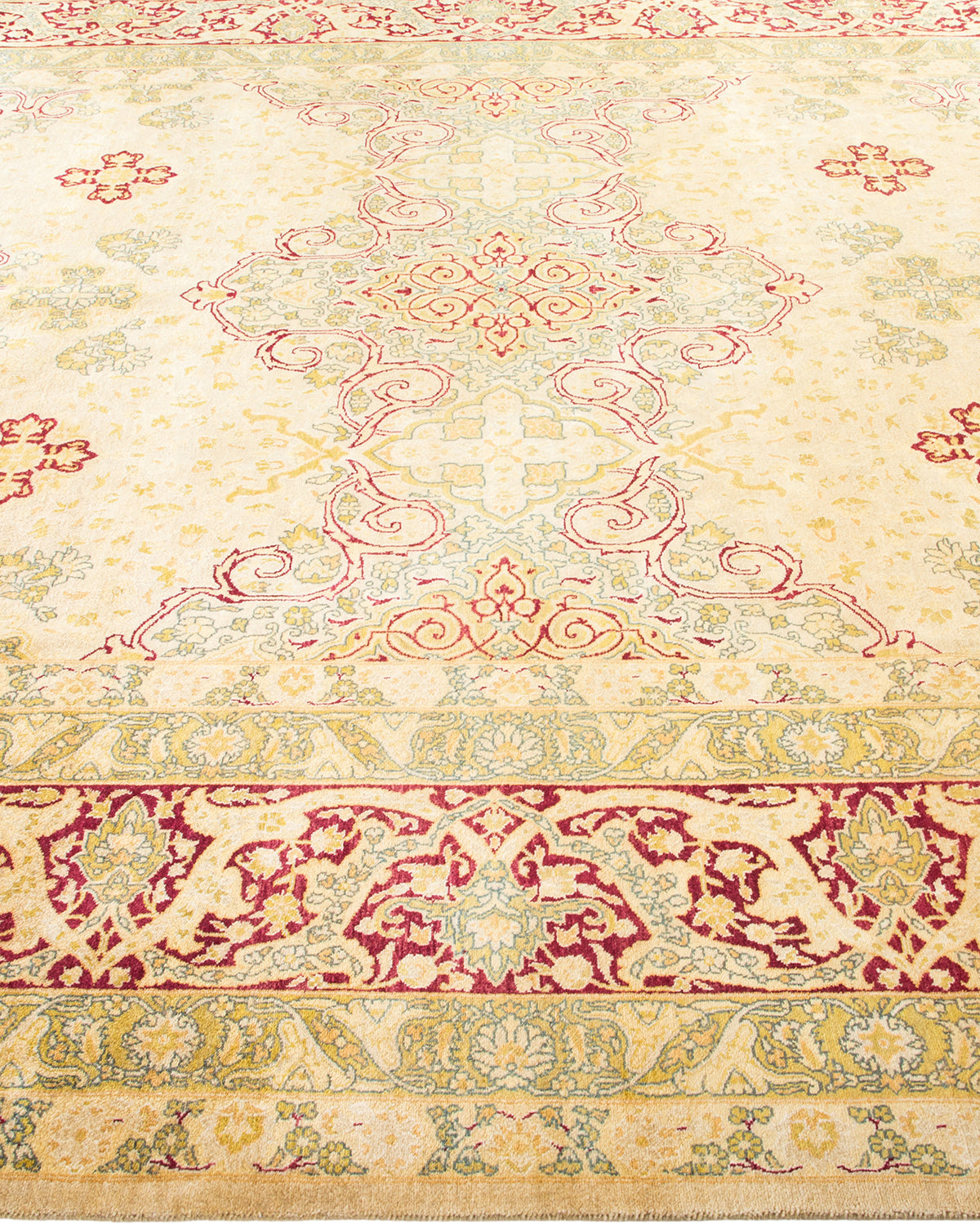 Mogul, One-of-a-Kind Hand-Knotted Area Rug - Ivory, 7' 10" x 10' 7"