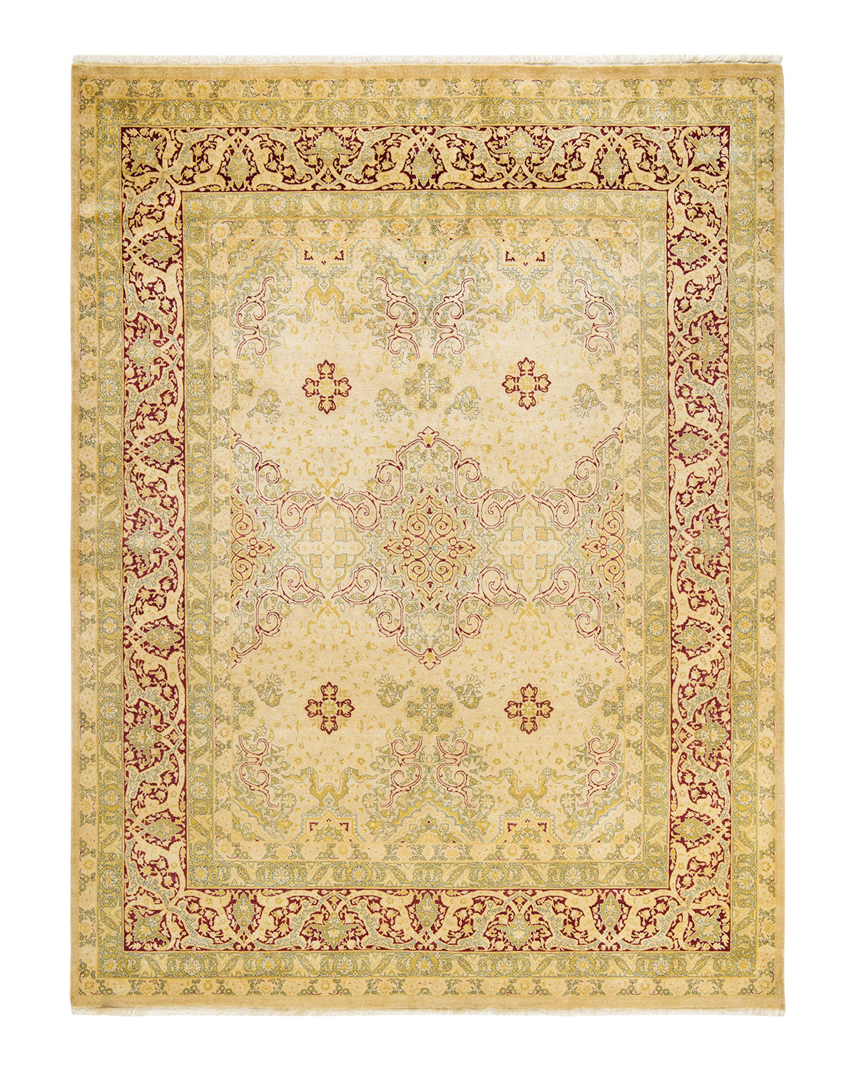 Mogul, One-of-a-Kind Hand-Knotted Area Rug - Ivory, 7' 10" x 10' 7"