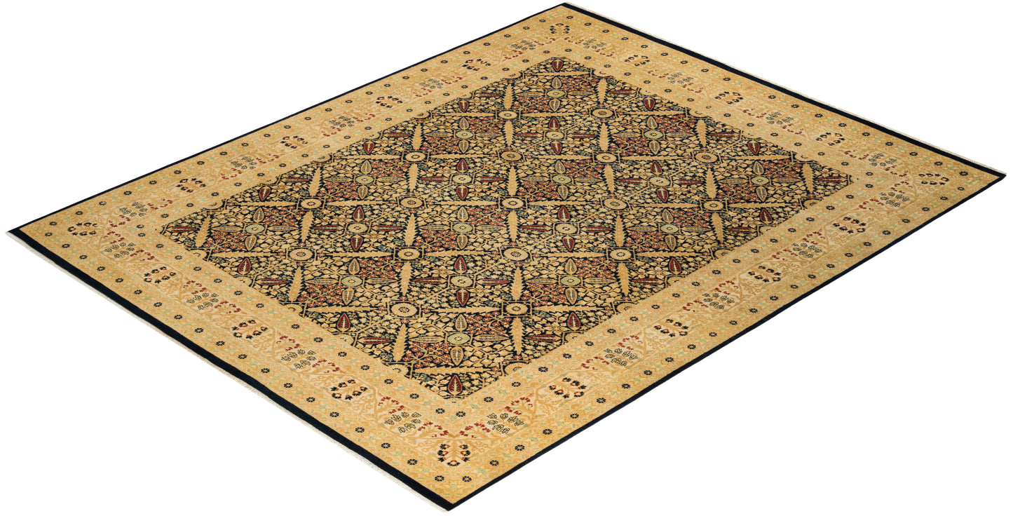 Mogul, One-of-a-Kind Hand-Knotted Area Rug - Blue, 8' 0" x 9' 10"