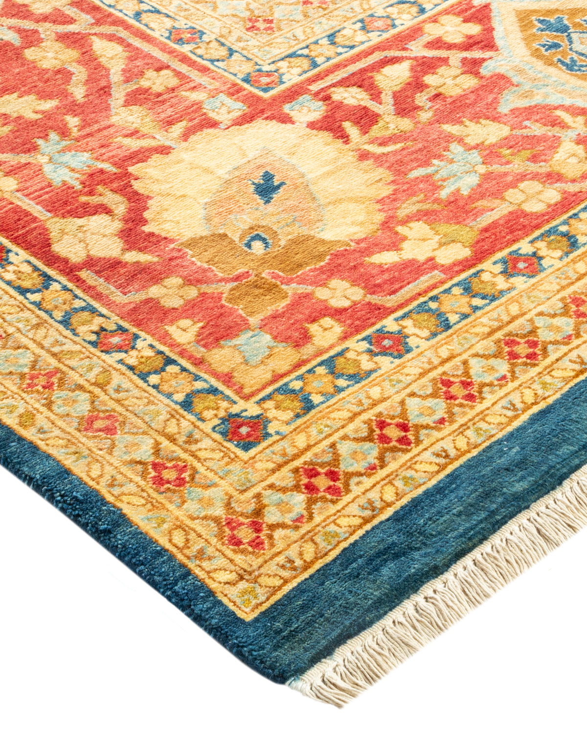 Mogul, One-of-a-Kind Hand-Knotted Area Rug - Blue, 8' 0" x 10' 5"