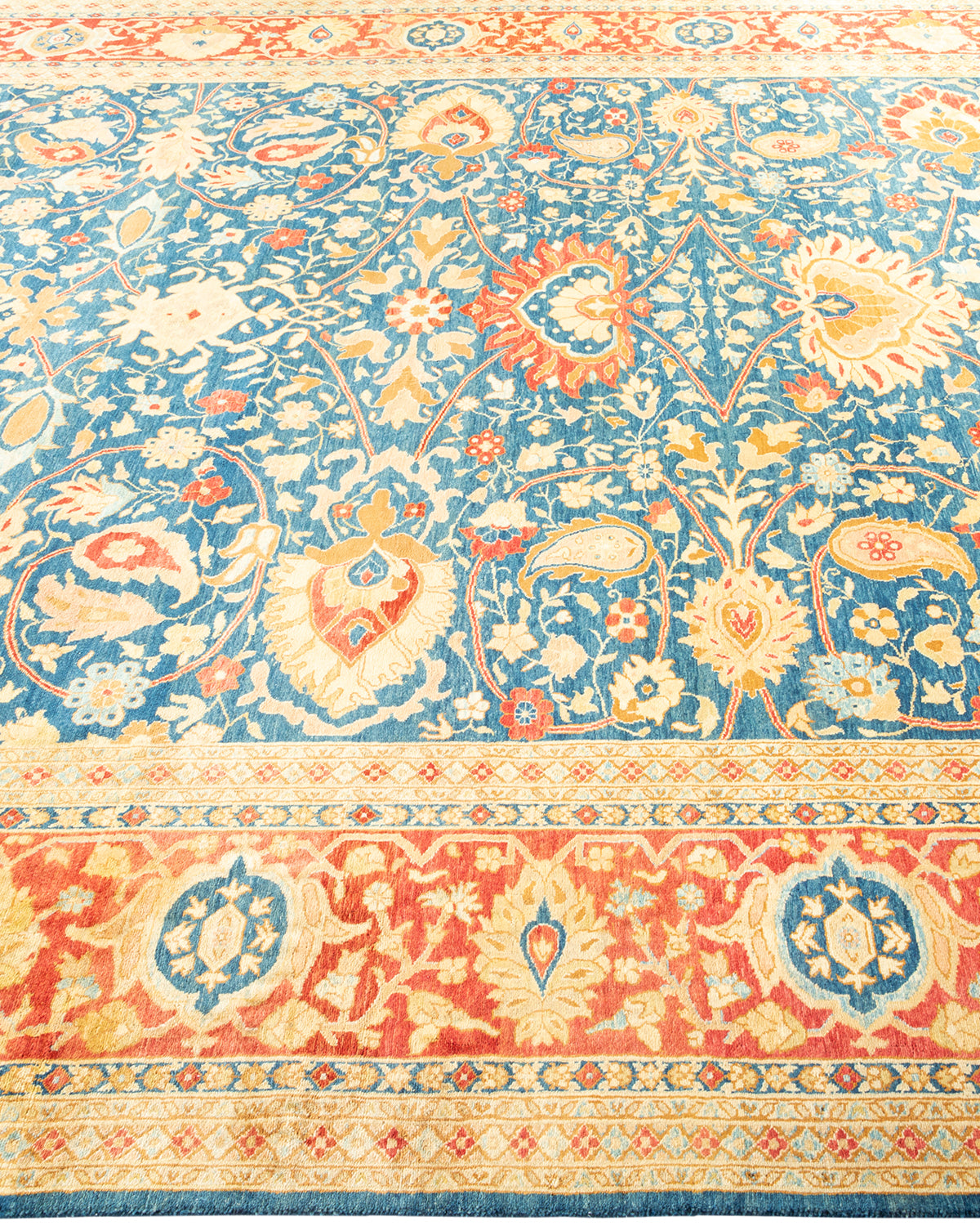 Mogul, One-of-a-Kind Hand-Knotted Area Rug - Blue, 8' 0" x 10' 5"