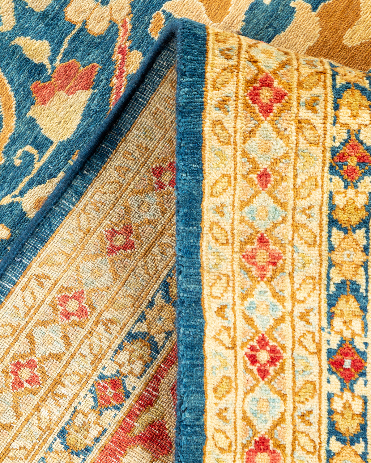 Mogul, One-of-a-Kind Hand-Knotted Area Rug - Blue, 8' 0" x 10' 5"