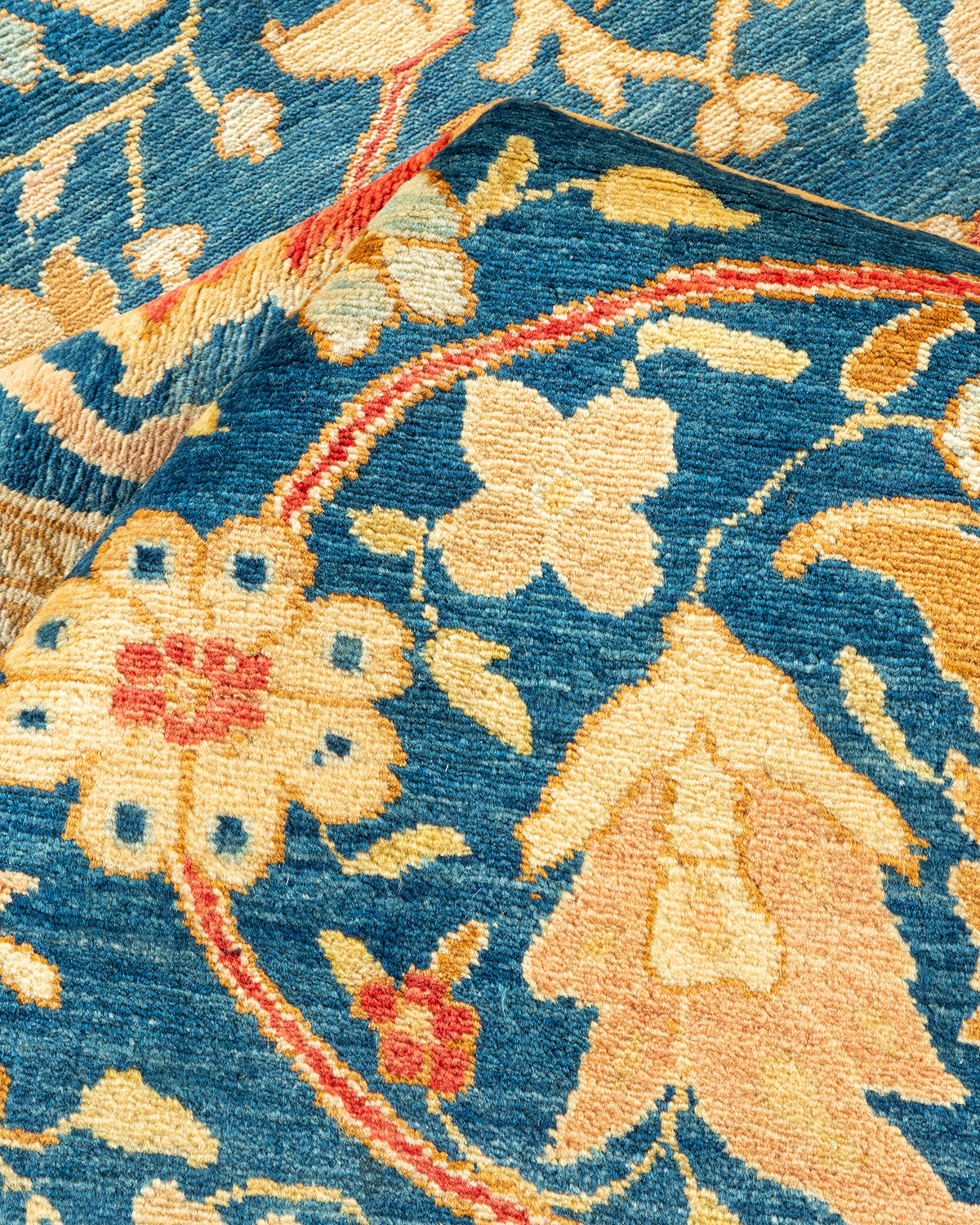 Mogul, One-of-a-Kind Hand-Knotted Area Rug - Blue, 8' 0" x 10' 5"
