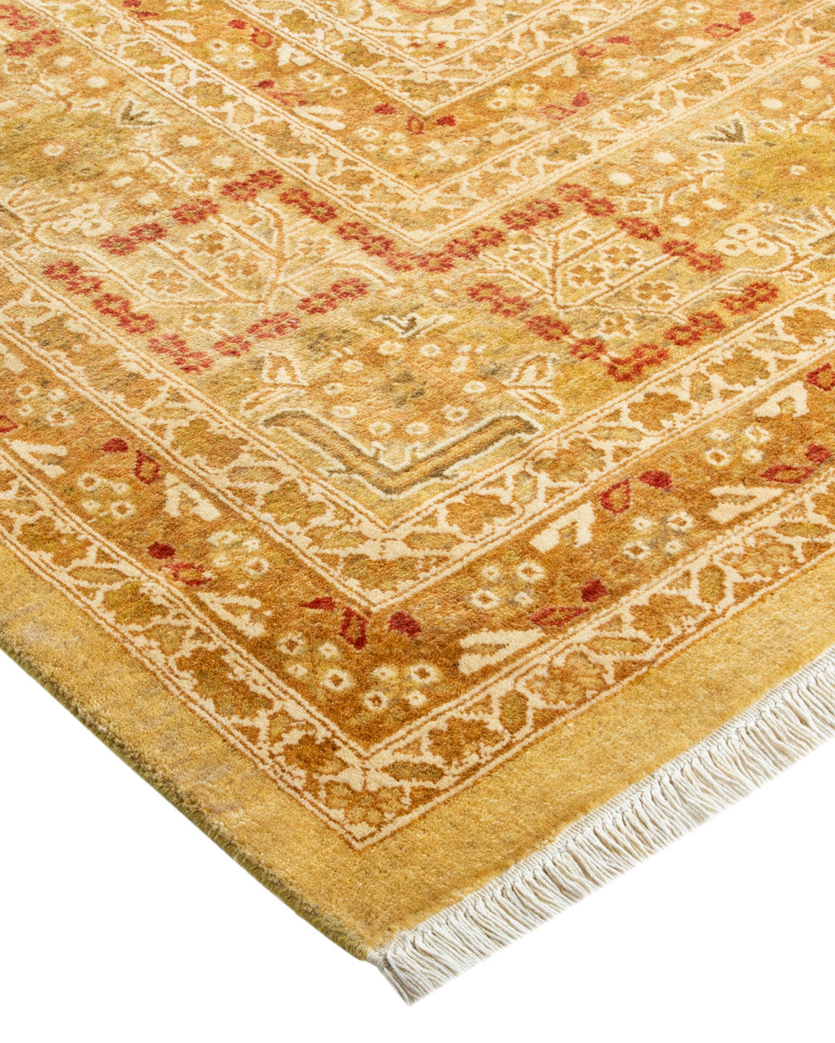 Mogul, One-of-a-Kind Hand-Knotted Area Rug - Yellow, 8' 1" x 10' 2"