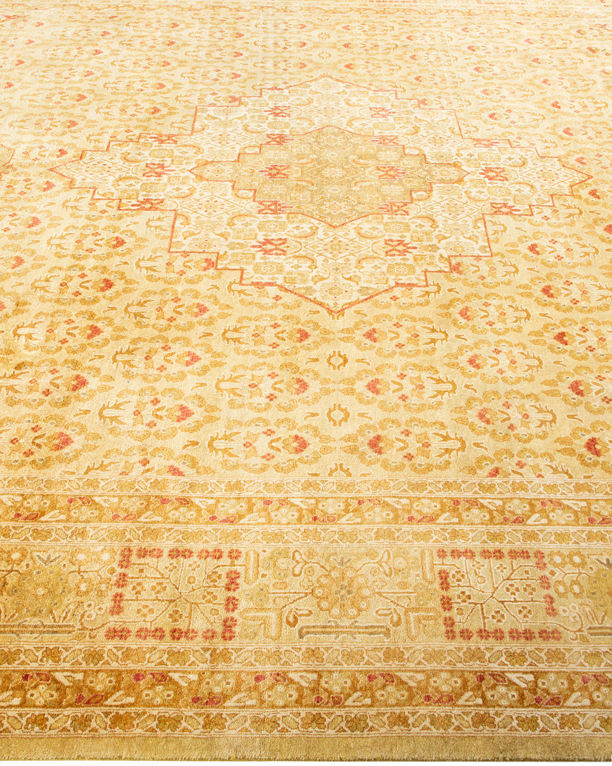 Mogul, One-of-a-Kind Hand-Knotted Area Rug - Yellow, 8' 1" x 10' 2"