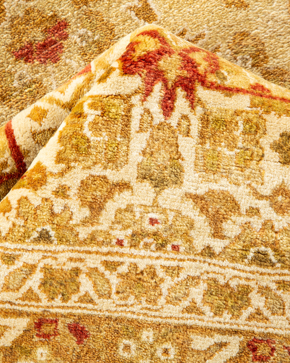 Mogul, One-of-a-Kind Hand-Knotted Area Rug - Yellow, 8' 1" x 10' 2"