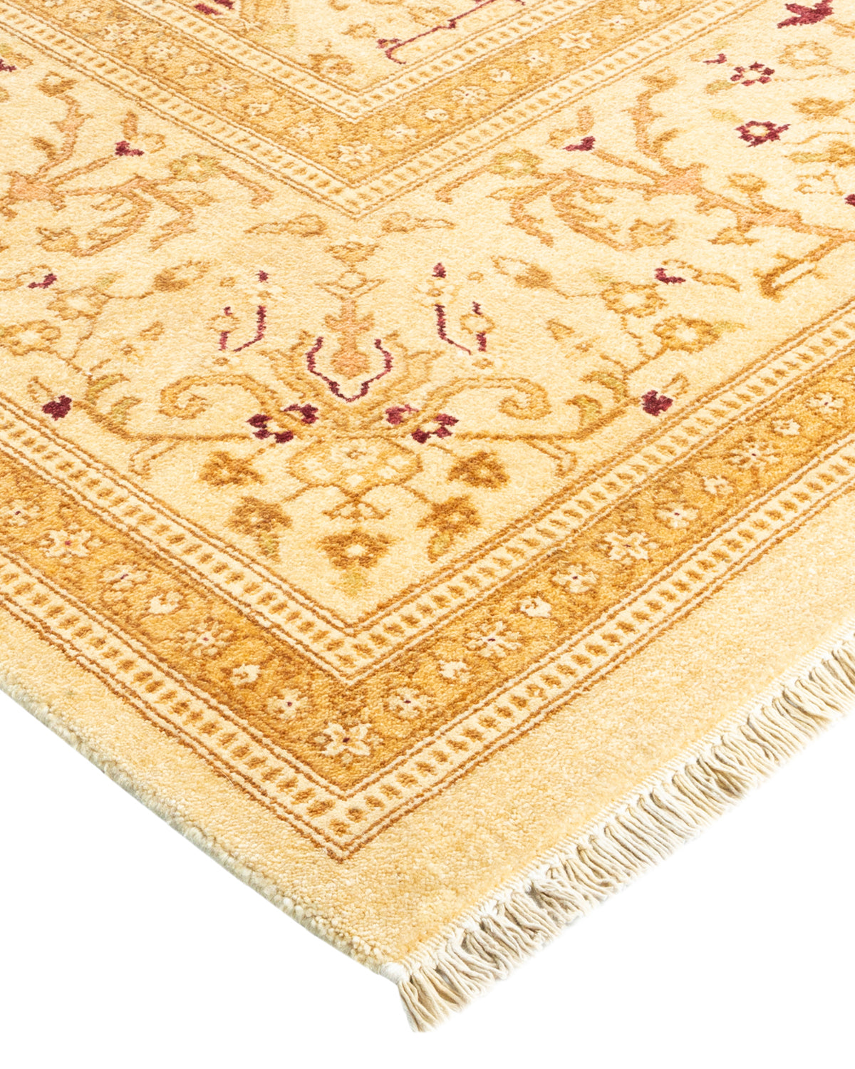 Mogul, One-of-a-Kind Hand-Knotted Area Rug - Ivory, 8' 1" x 10' 1"