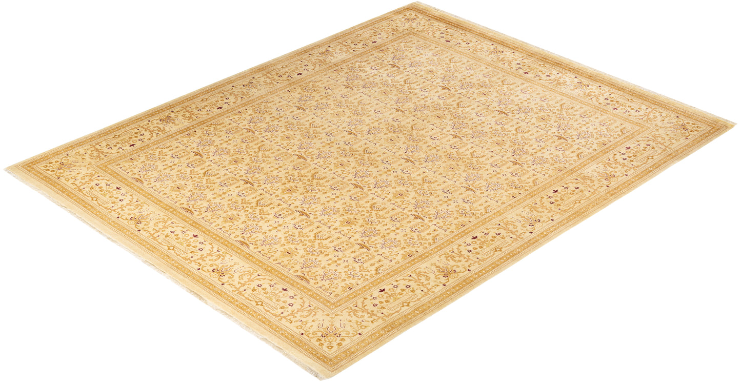Mogul, One-of-a-Kind Hand-Knotted Area Rug - Ivory, 8' 1" x 10' 1"