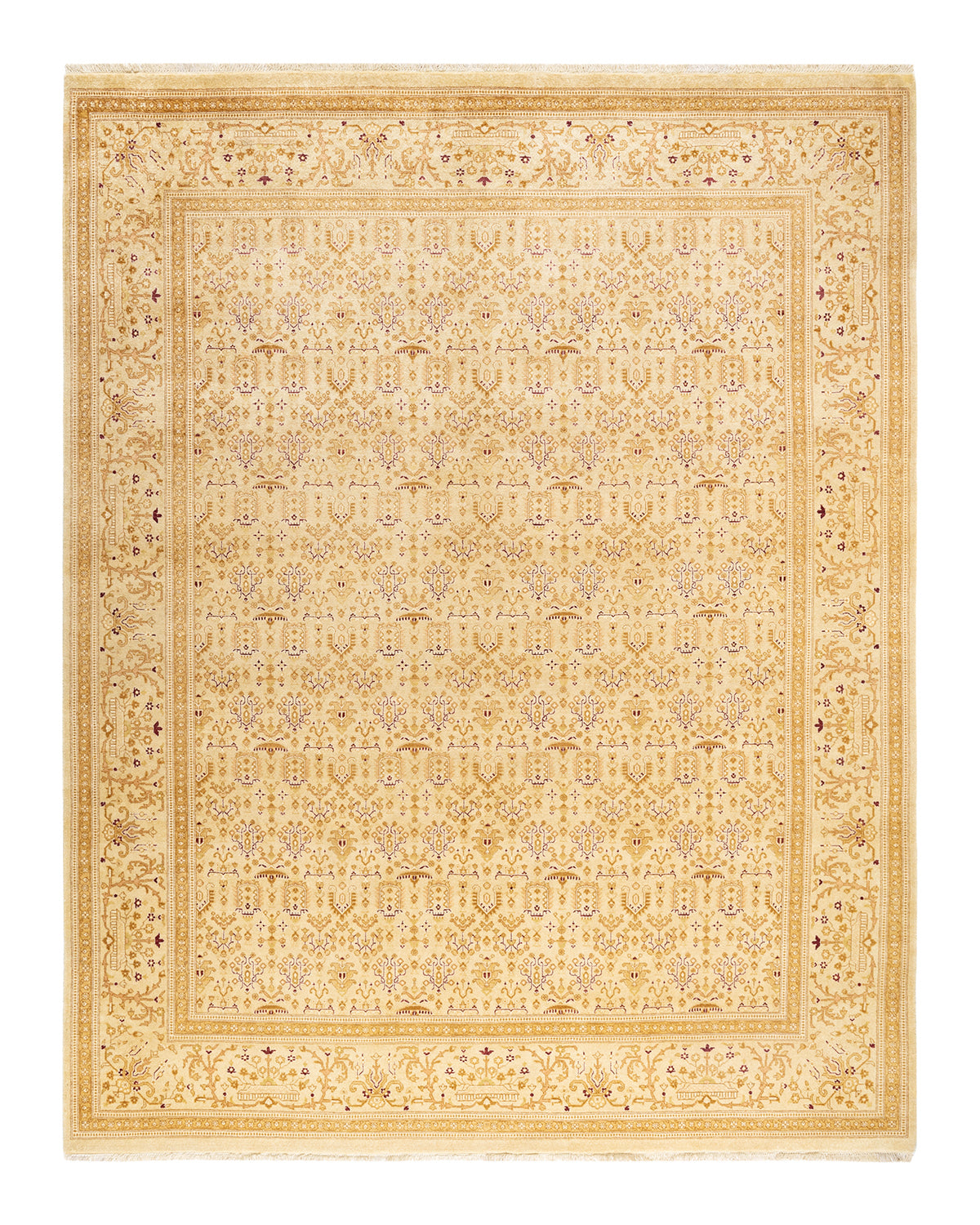 Mogul, One-of-a-Kind Hand-Knotted Area Rug - Ivory, 8' 1" x 10' 1"