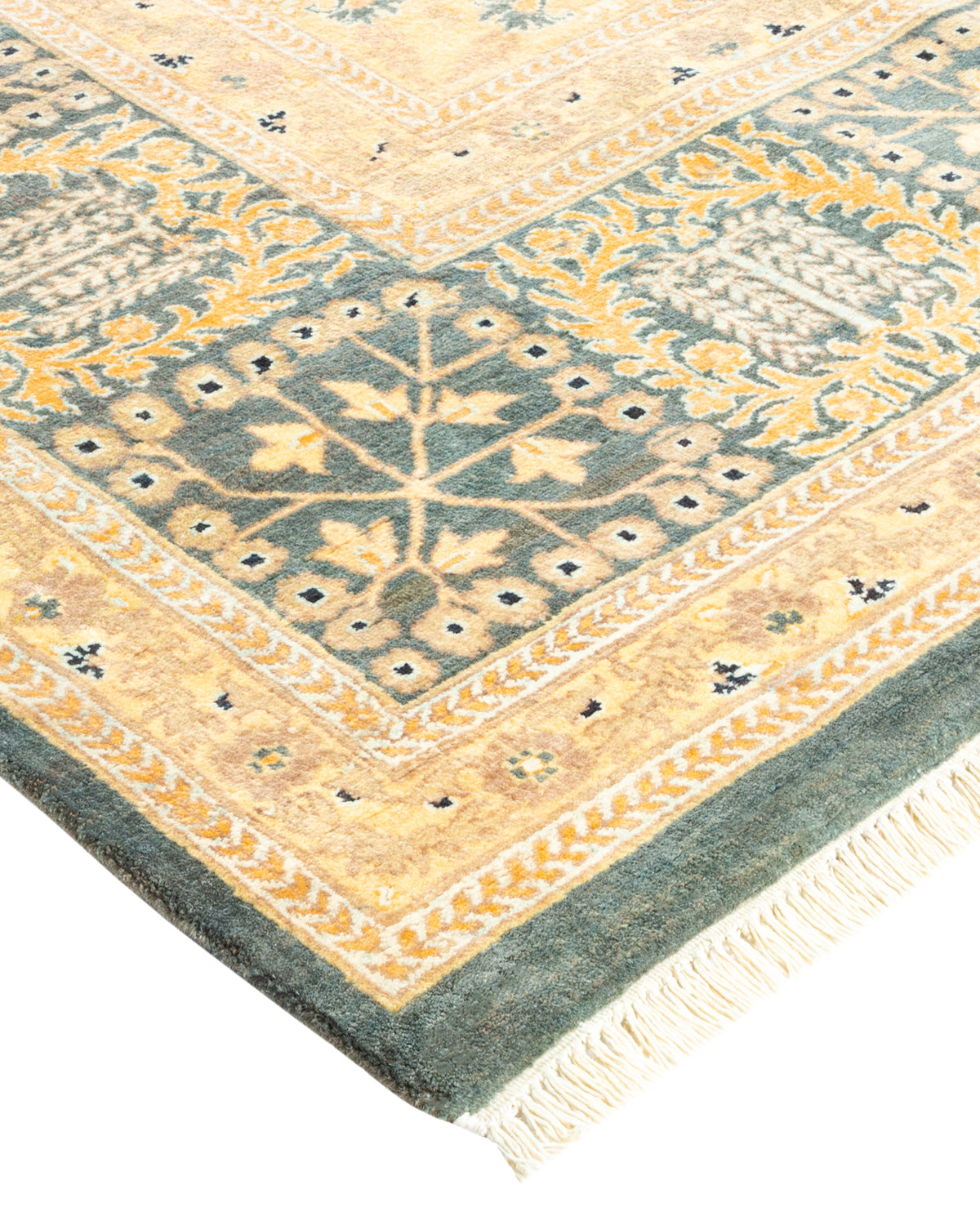 Mogul, One-of-a-Kind Hand-Knotted Area Rug - Gray, 8' 1" x 10' 8"