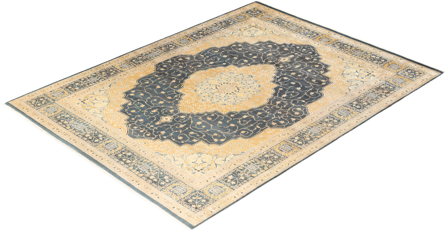 Mogul, One-of-a-Kind Hand-Knotted Area Rug - Gray, 8' 1" x 10' 8"