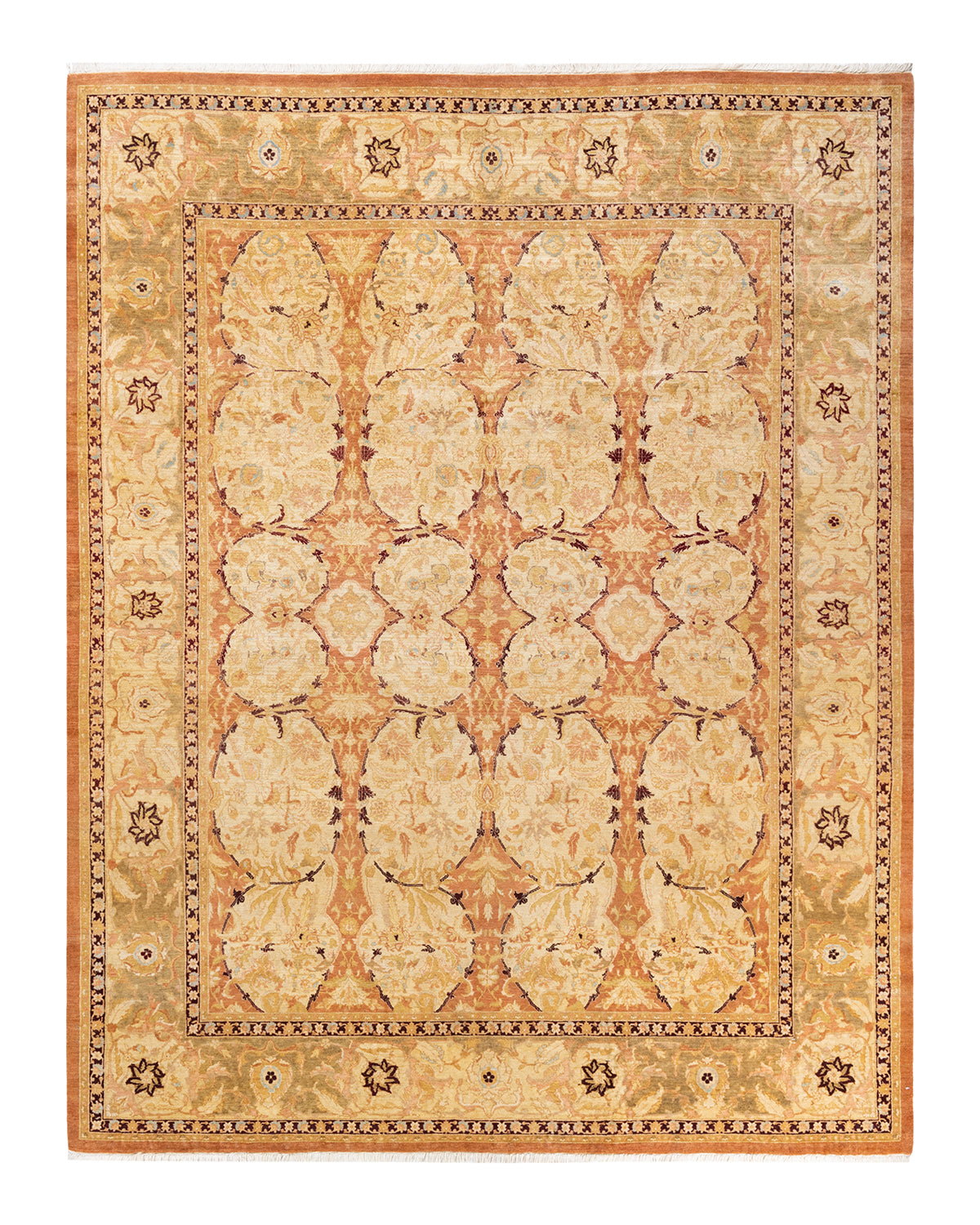 Mogul, One-of-a-Kind Hand-Knotted Area Rug - Brown, 7' 10" x 10' 1"