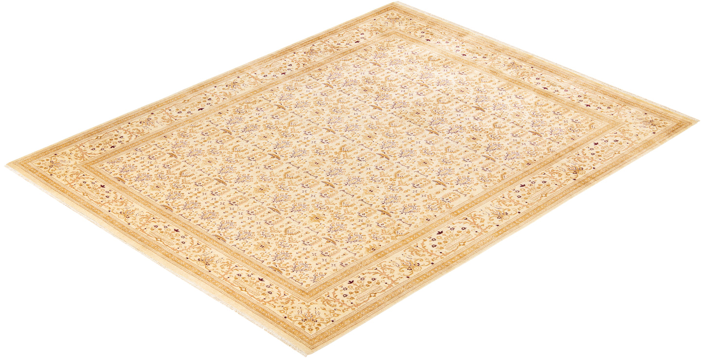 Mogul, One-of-a-Kind Hand-Knotted Area Rug - Ivory, 7' 10" x 10' 2"