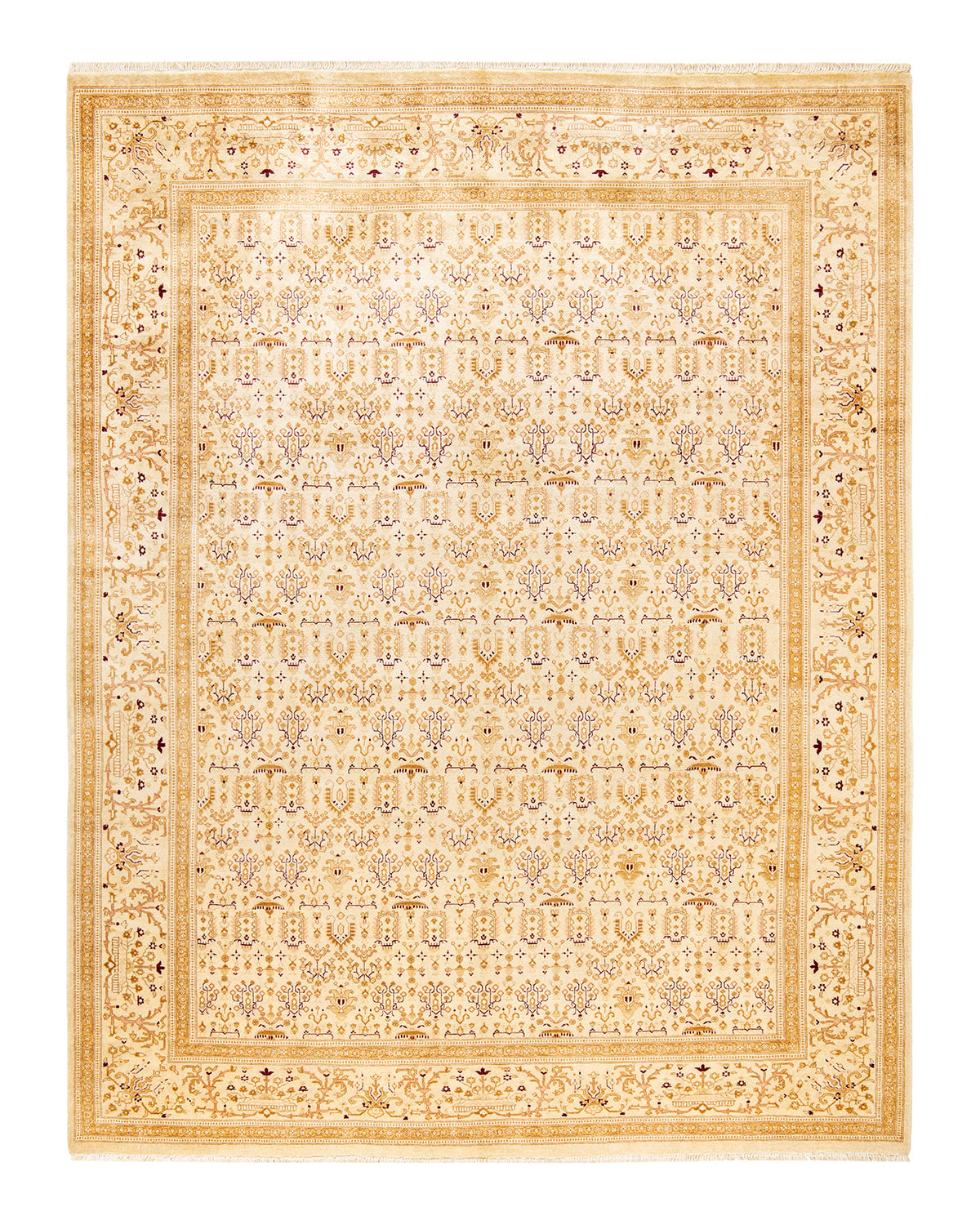 Mogul, One-of-a-Kind Hand-Knotted Area Rug - Ivory, 7' 10" x 10' 2"