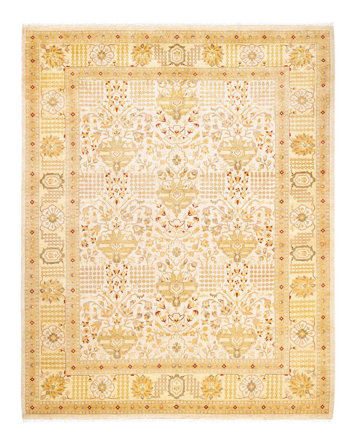 Mogul, One-of-a-Kind Hand-Knotted Area Rug - Ivory, 8' 2" x 10' 6"