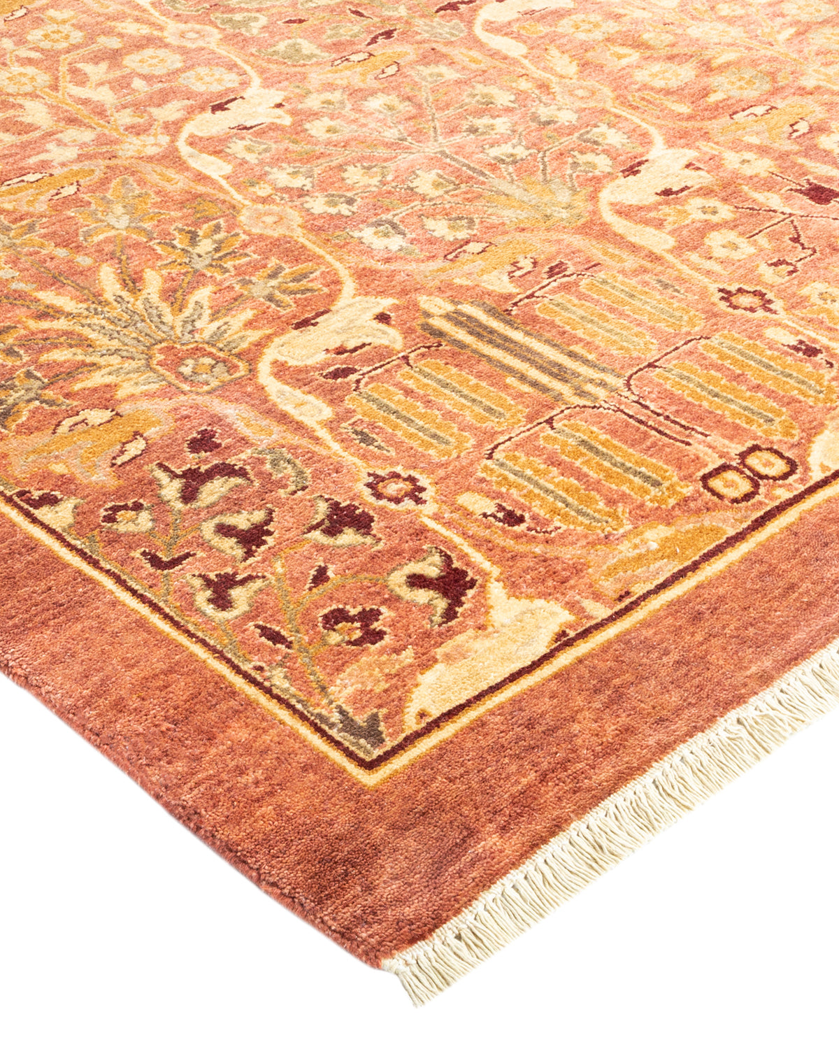 Mogul, One-of-a-Kind Hand-Knotted Area Rug - Pink, 8' 1" x 9' 10"