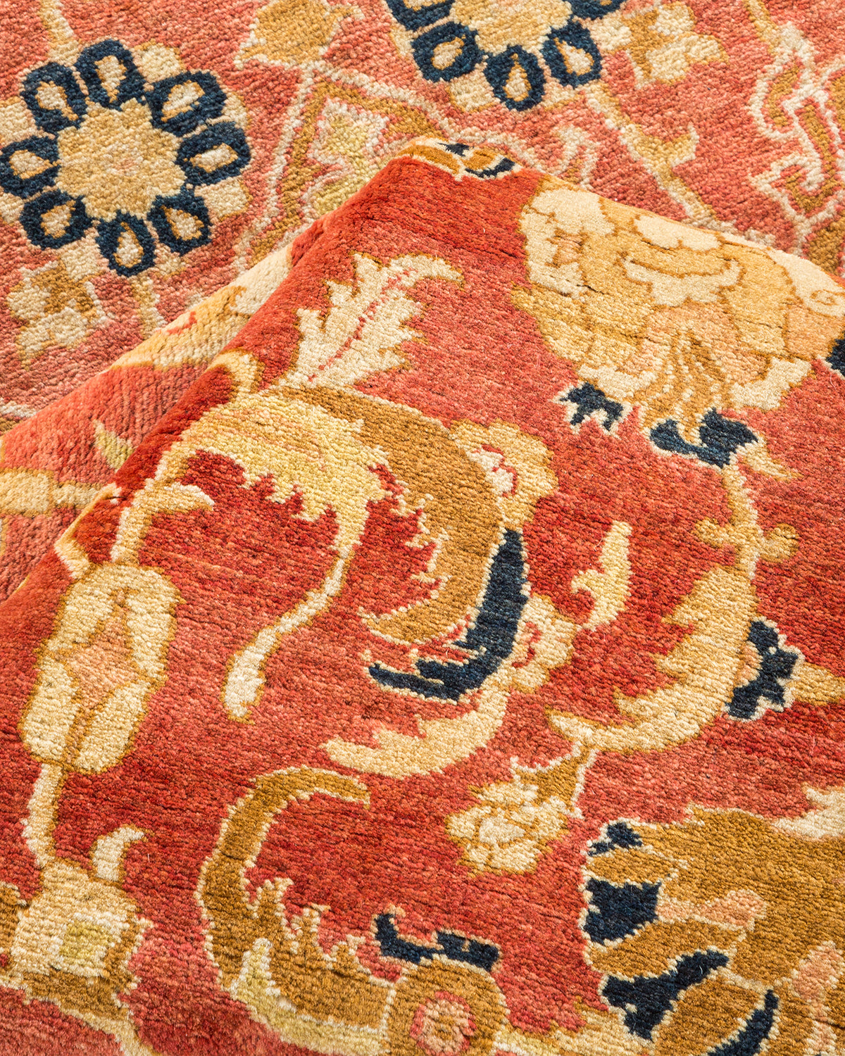 Mogul, One-of-a-Kind Hand-Knotted Area Rug - Orange, 6' 1" x 8' 10"