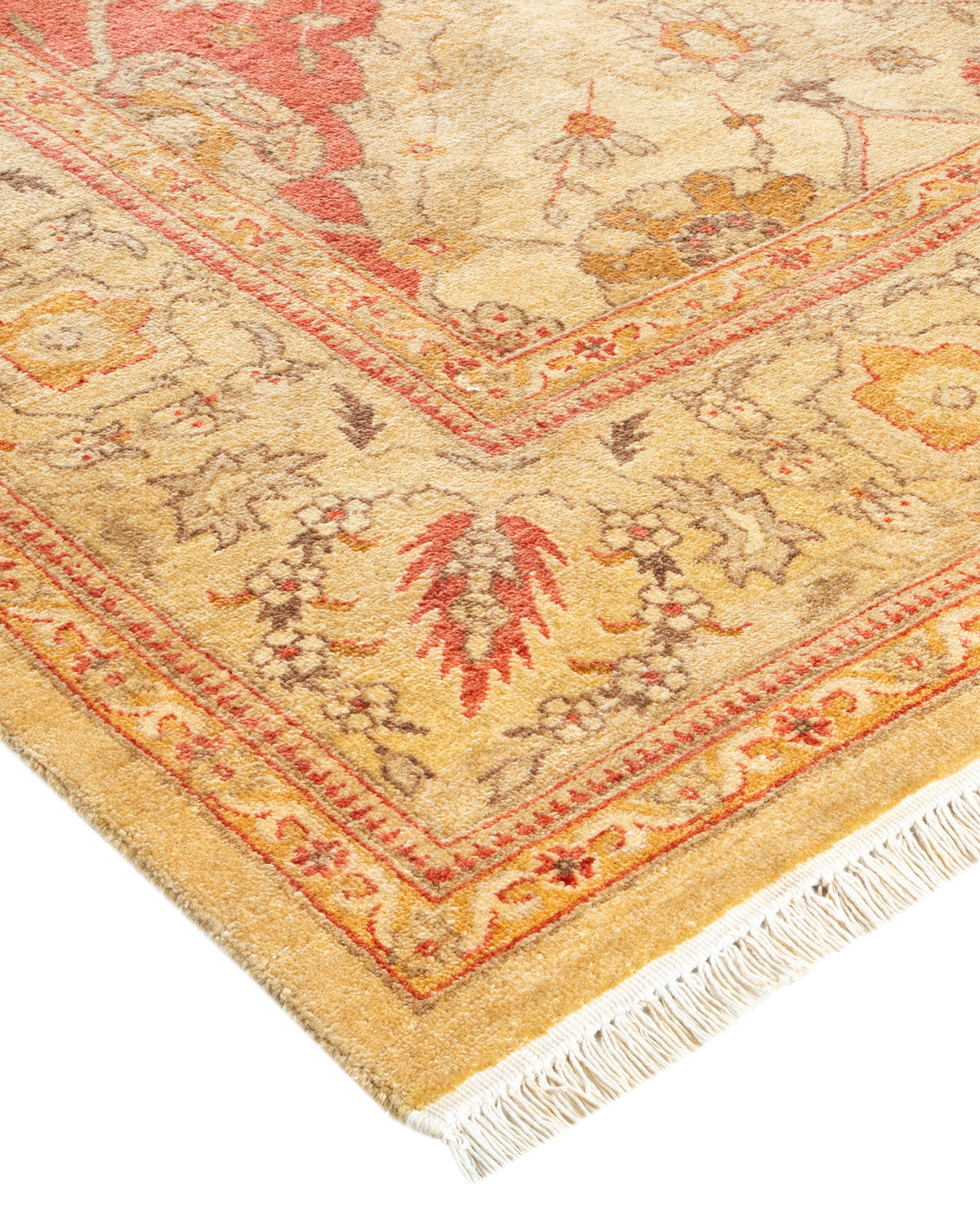 Mogul, One-of-a-Kind Hand-Knotted Area Rug - Yellow, 6' 0" x 8' 10"