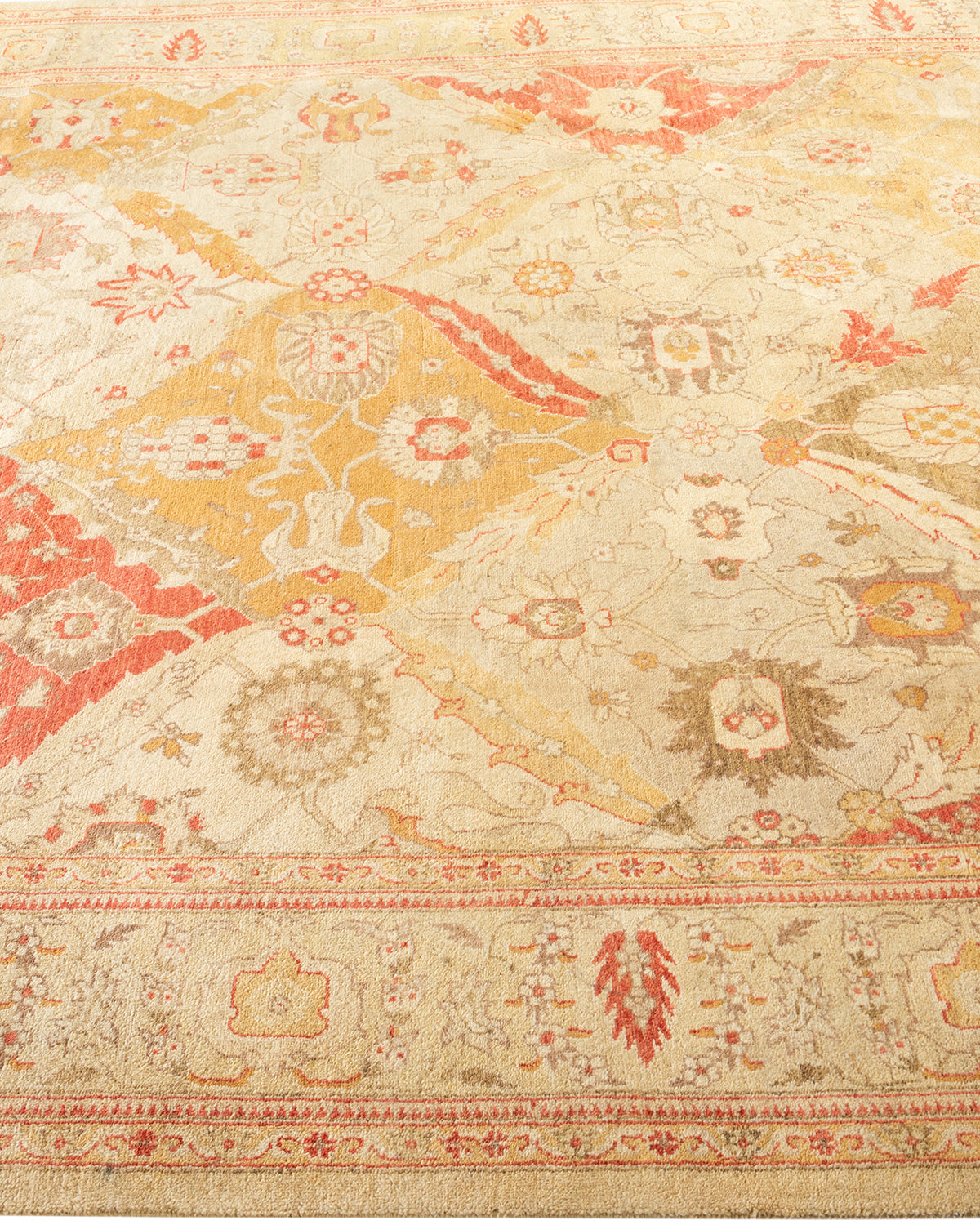 Mogul, One-of-a-Kind Hand-Knotted Area Rug - Yellow, 6' 0" x 8' 10"