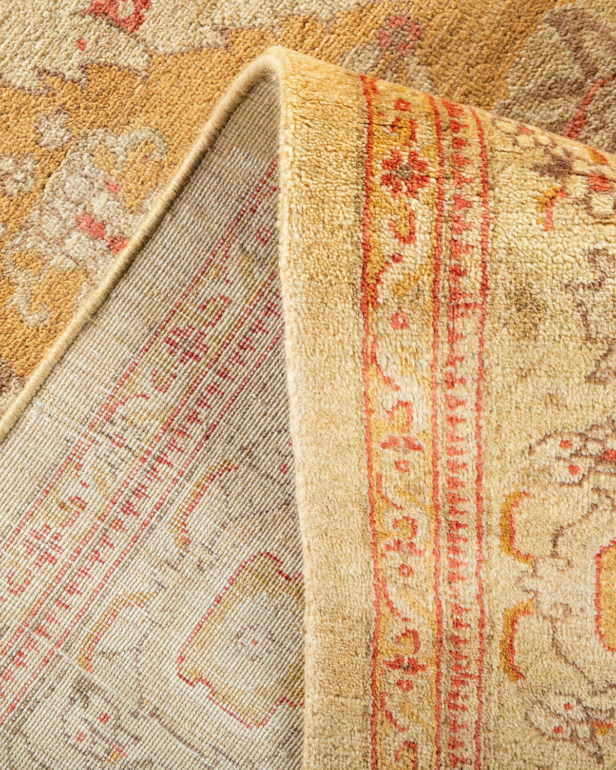 Mogul, One-of-a-Kind Hand-Knotted Area Rug - Yellow, 6' 0" x 8' 10"