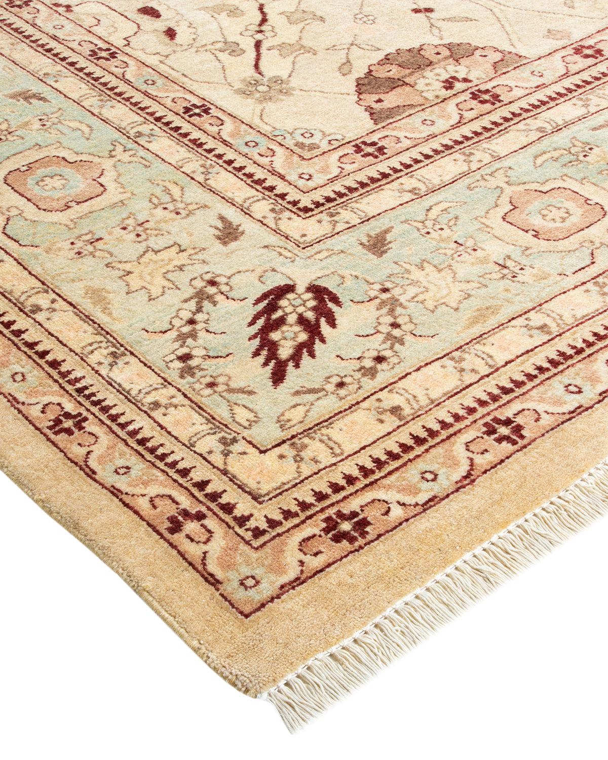 Mogul, One-of-a-Kind Hand-Knotted Area Rug - Ivory, 9' 3" x 11' 10"