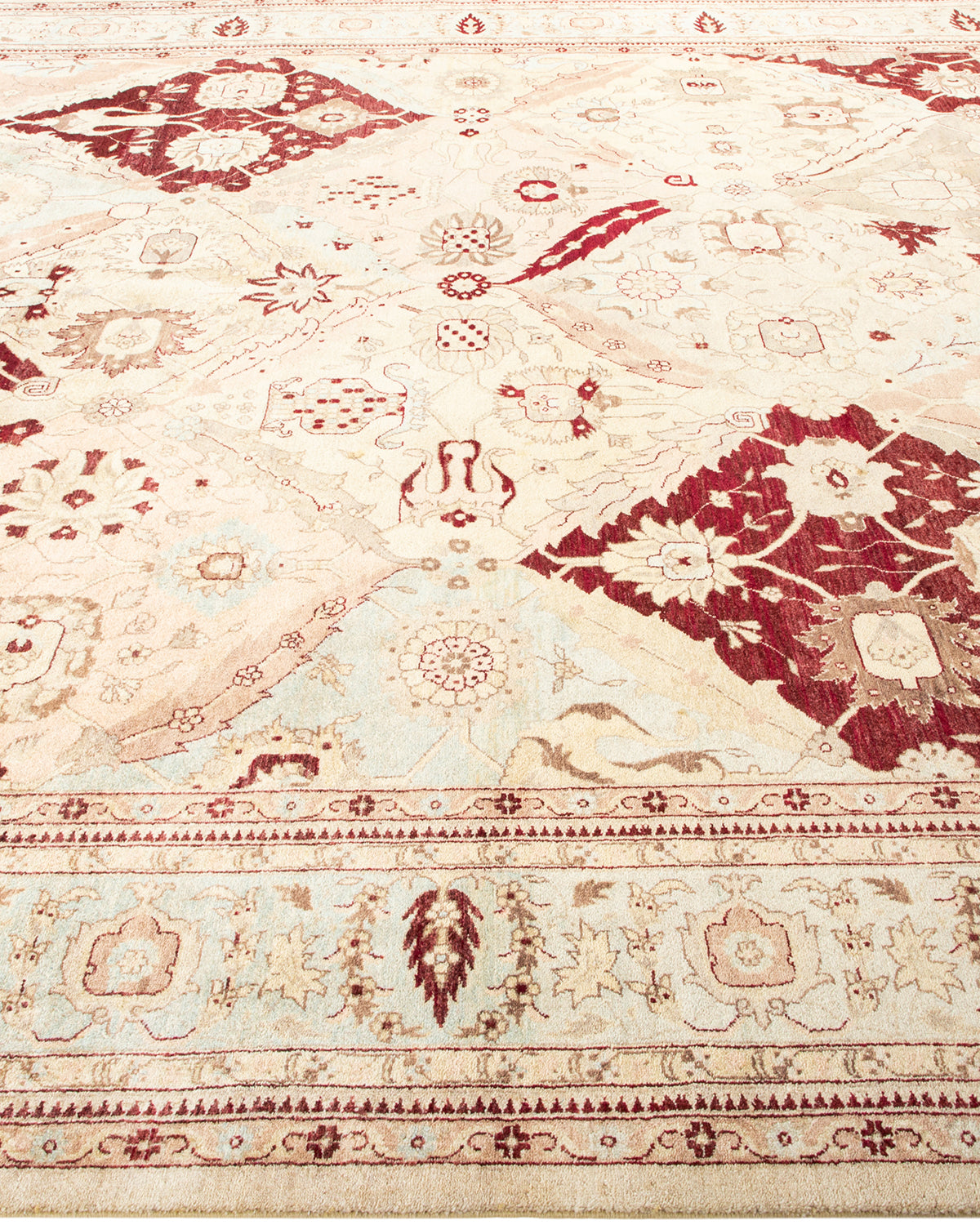 Mogul, One-of-a-Kind Hand-Knotted Area Rug - Ivory, 9' 3" x 11' 10"
