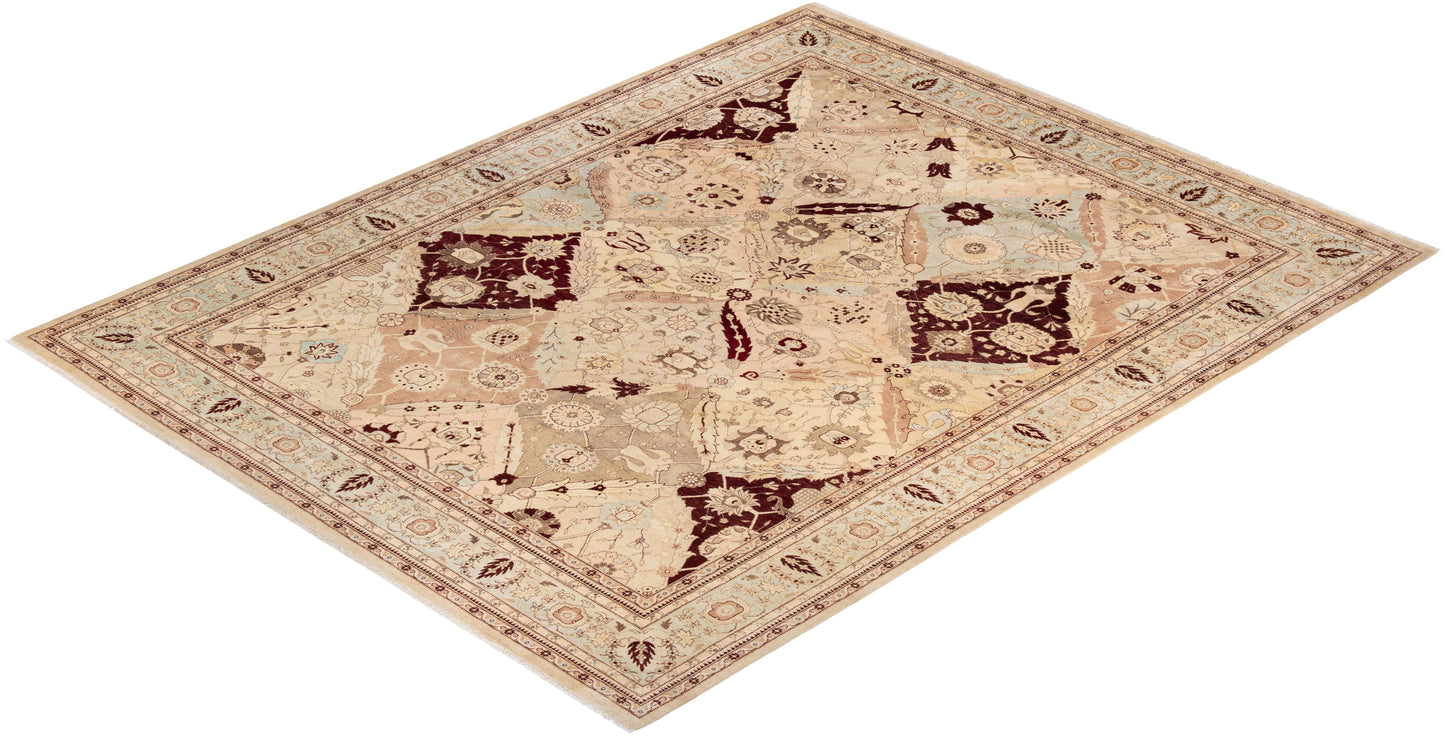 Mogul, One-of-a-Kind Hand-Knotted Area Rug - Ivory, 9' 3" x 11' 10"