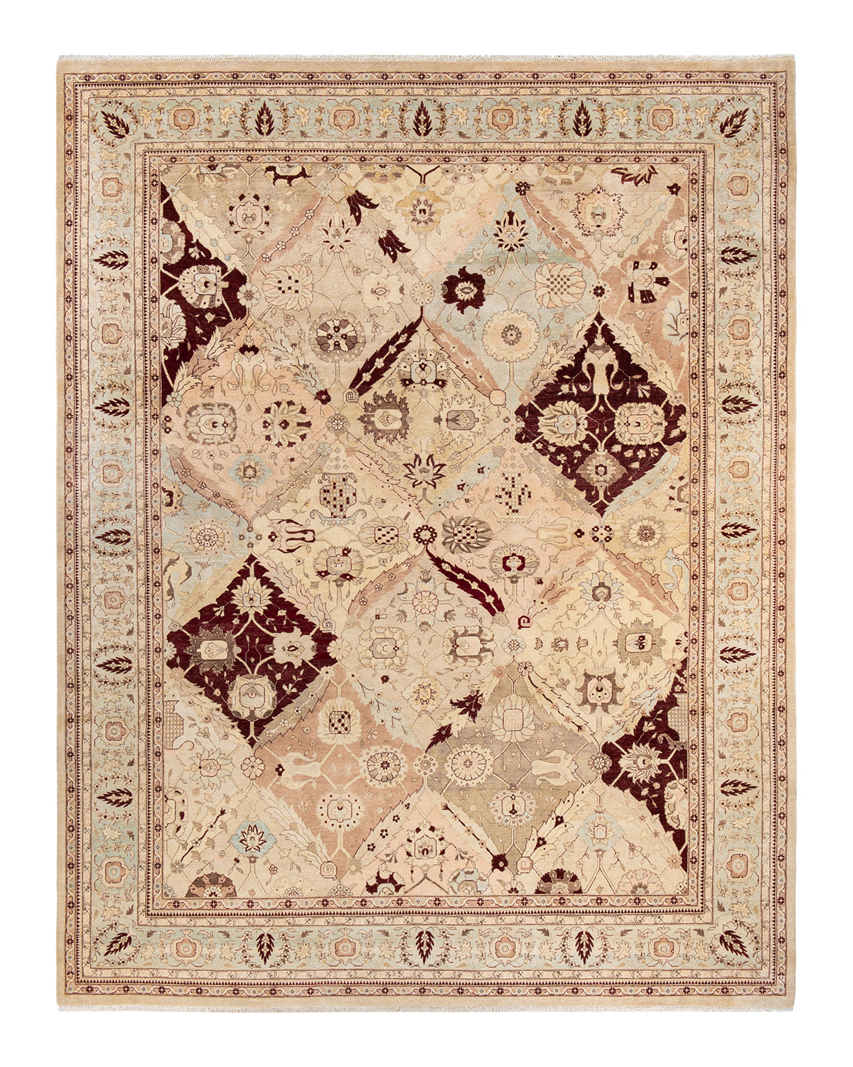 Mogul, One-of-a-Kind Hand-Knotted Area Rug - Ivory, 9' 3" x 11' 10"