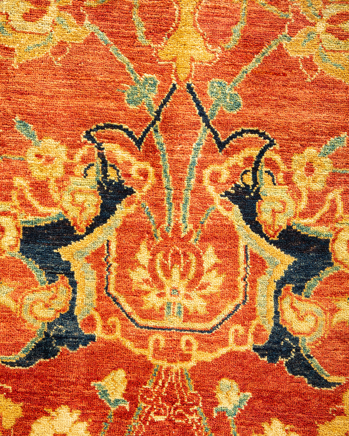 Mogul, One-of-a-Kind Hand-Knotted Area Rug - Orange, 6' 1" x 9' 2"