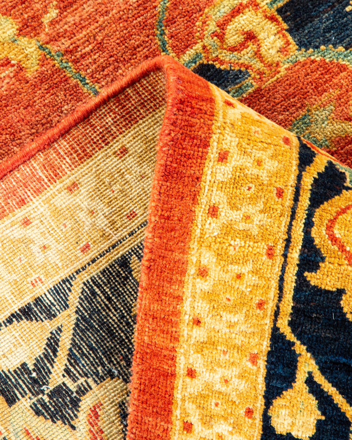 Mogul, One-of-a-Kind Hand-Knotted Area Rug - Orange, 6' 1" x 9' 2"